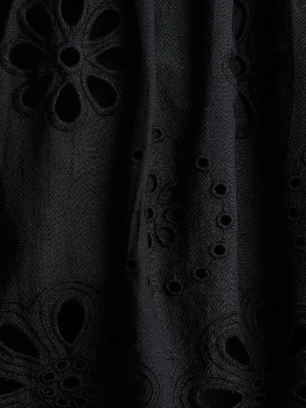 H&M (size L) COTTON DRESS WITH EYELET EMBROIDERY - Picture 2 of 6